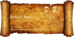 Dobai Bea névjegykártya